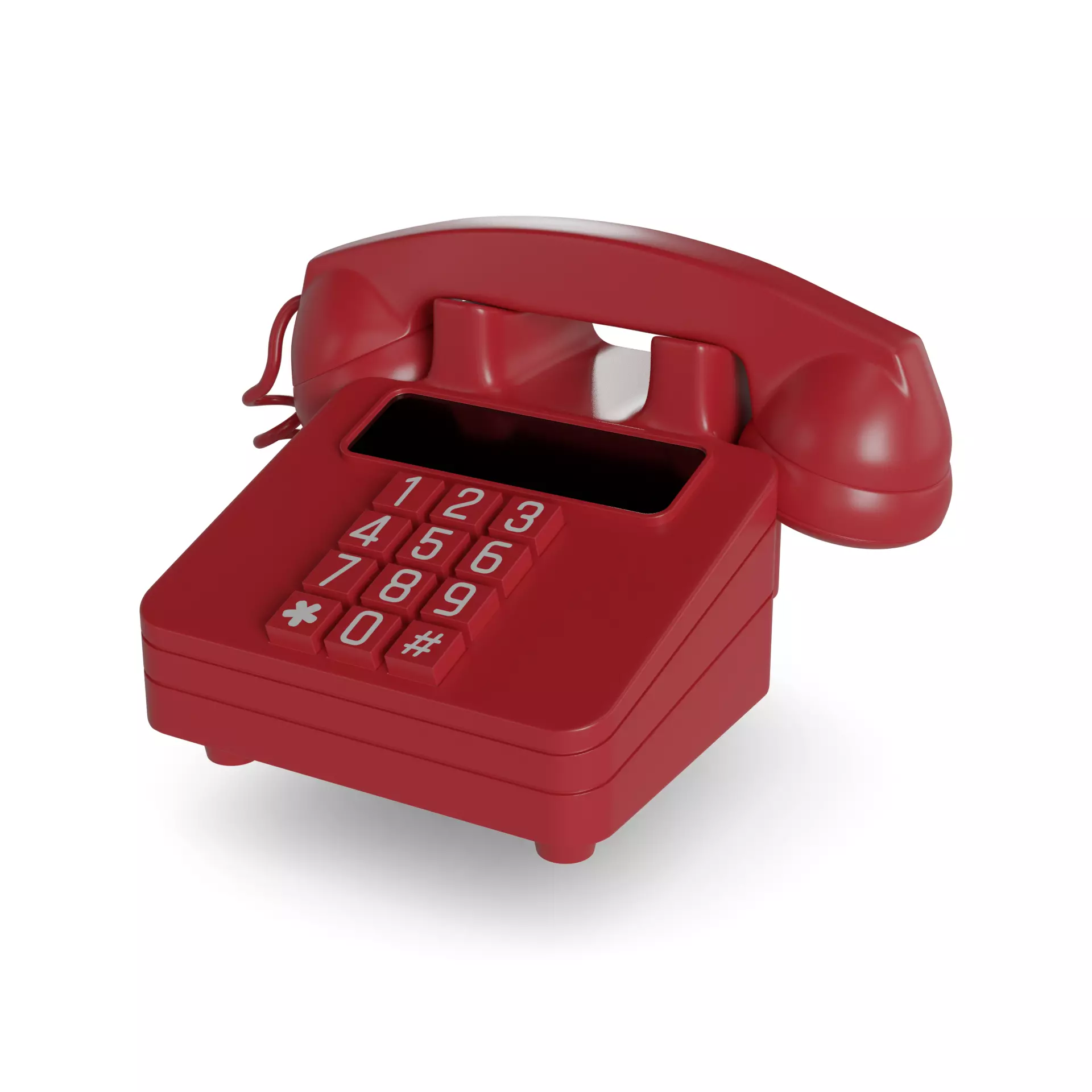 Landline telephone 3D model_0