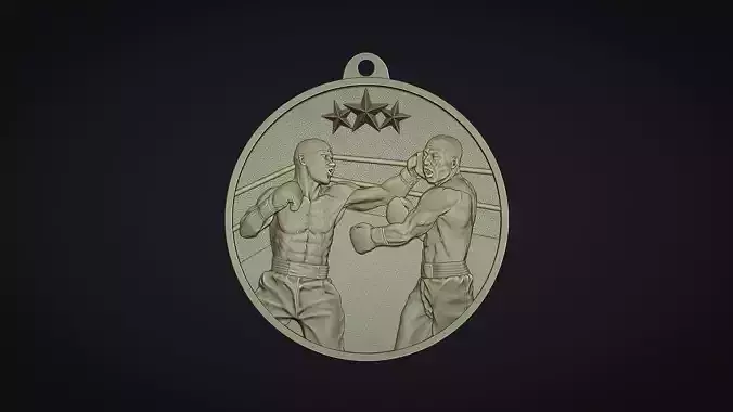 Boxing Medal 3D print model