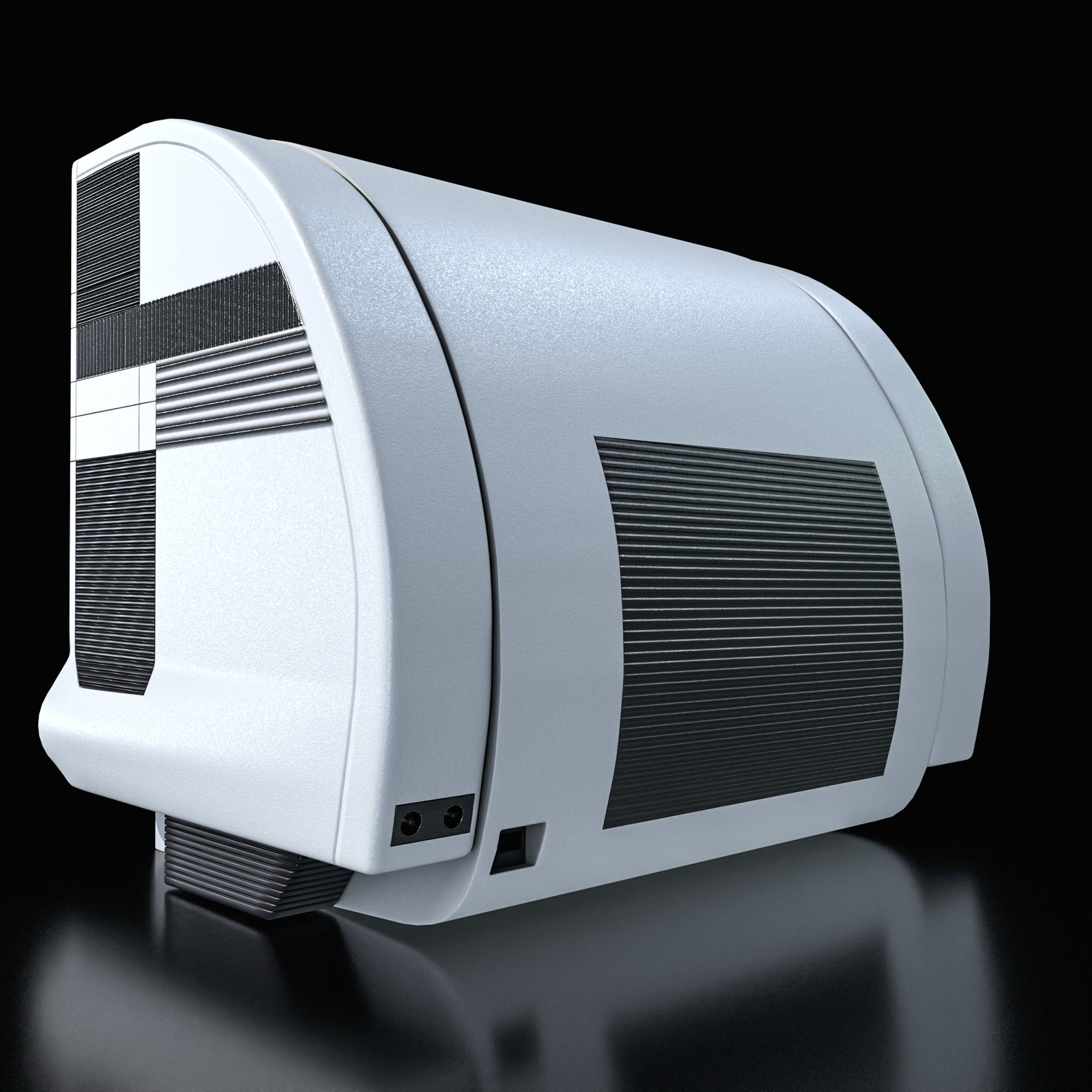 Stylized TV Low-poly 3D model_10