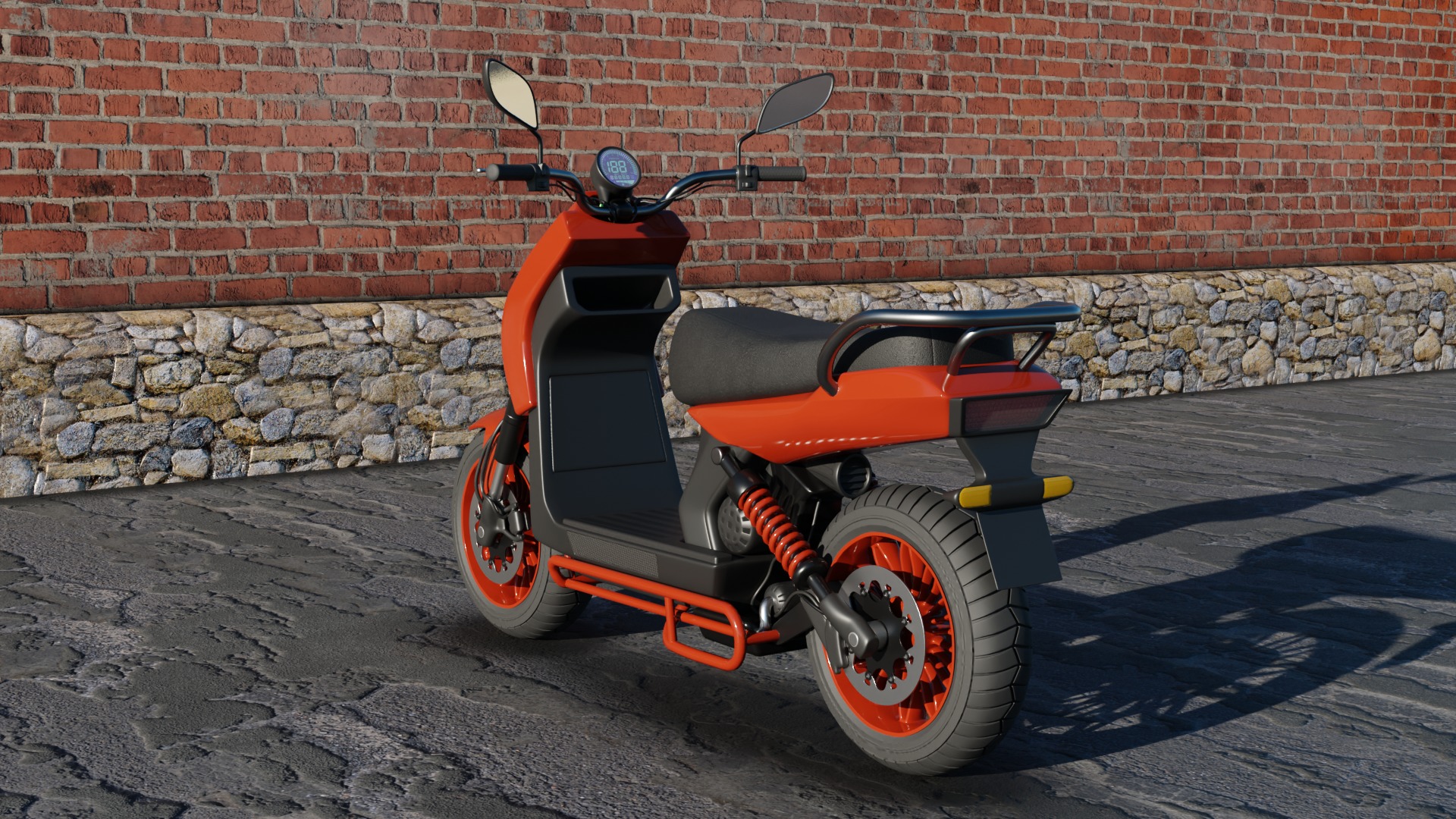 Off-road Scooter 3D model_3