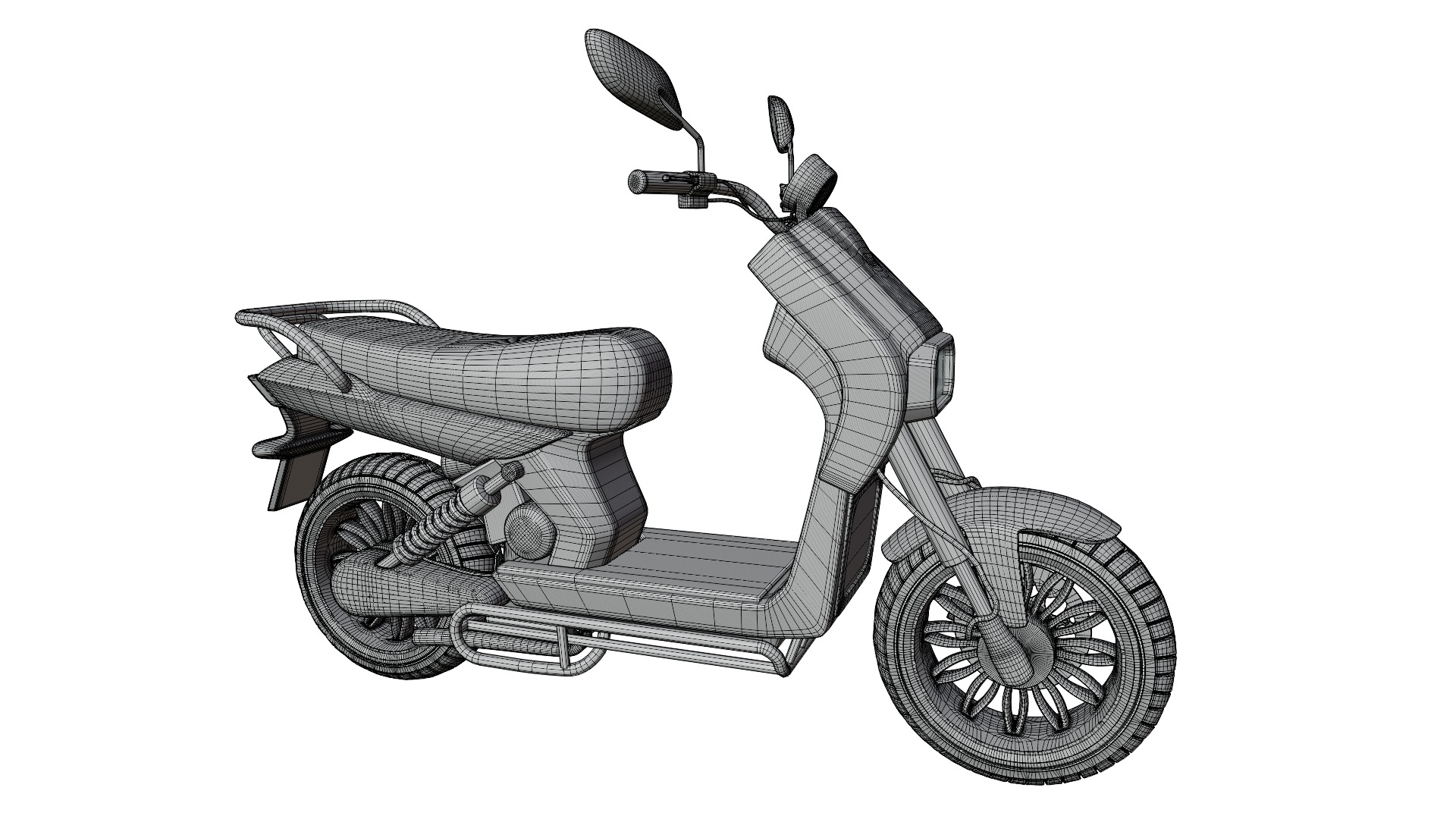 Off-road Scooter 3D model_8