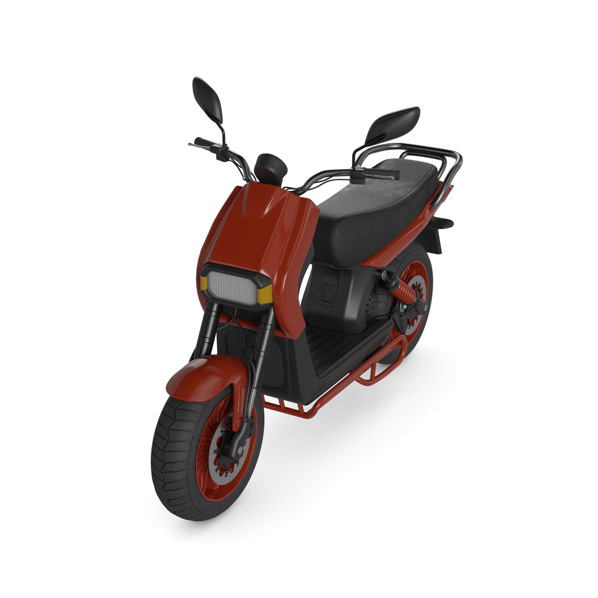Off-road Scooter 3D model_10