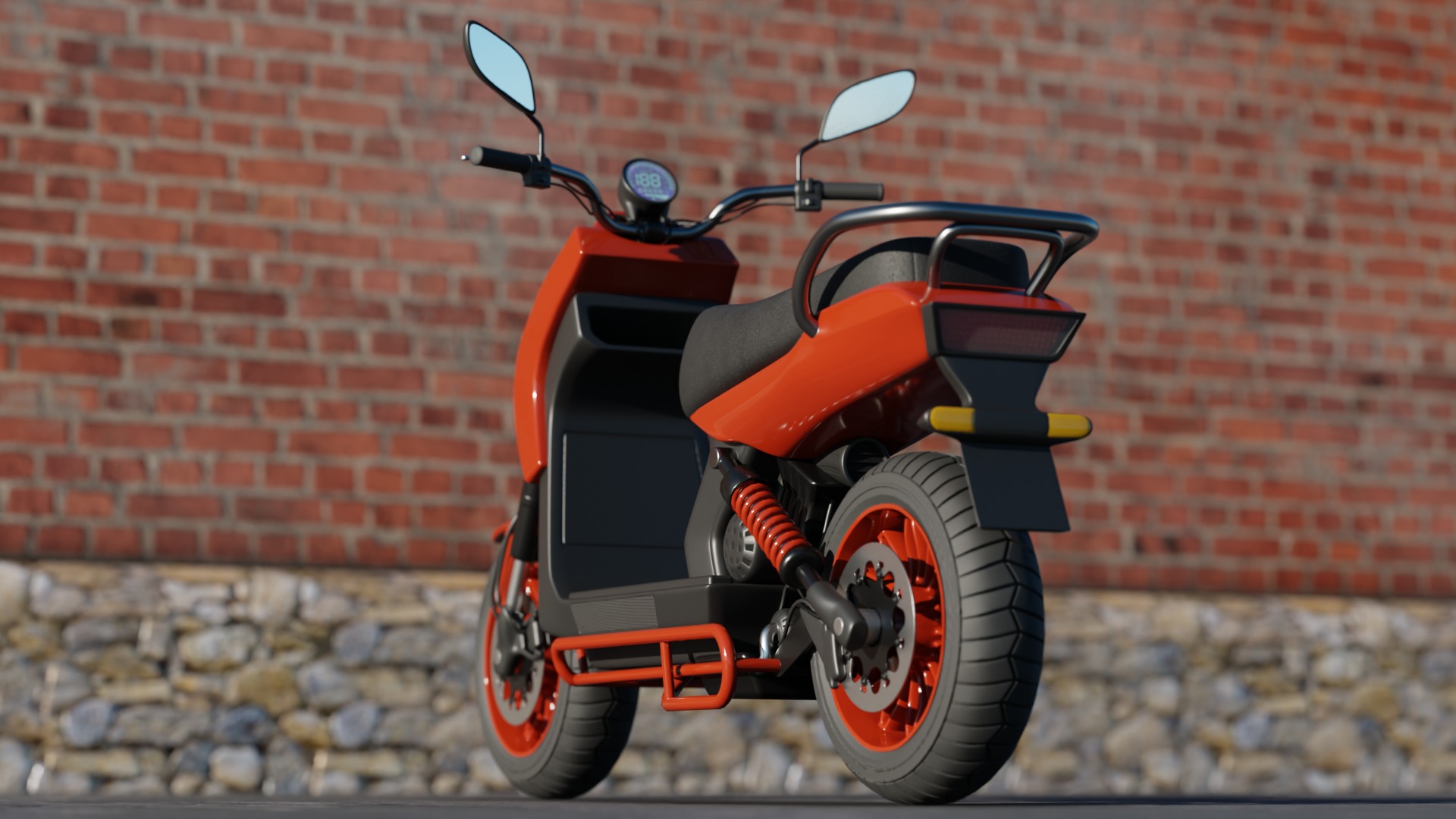 Off-road Scooter 3D model_5