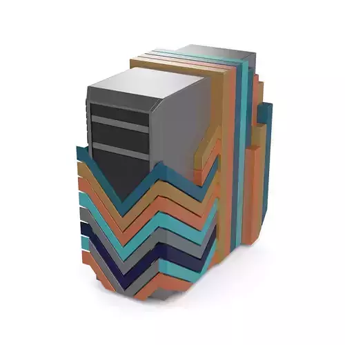 Desktop-PC 3D model