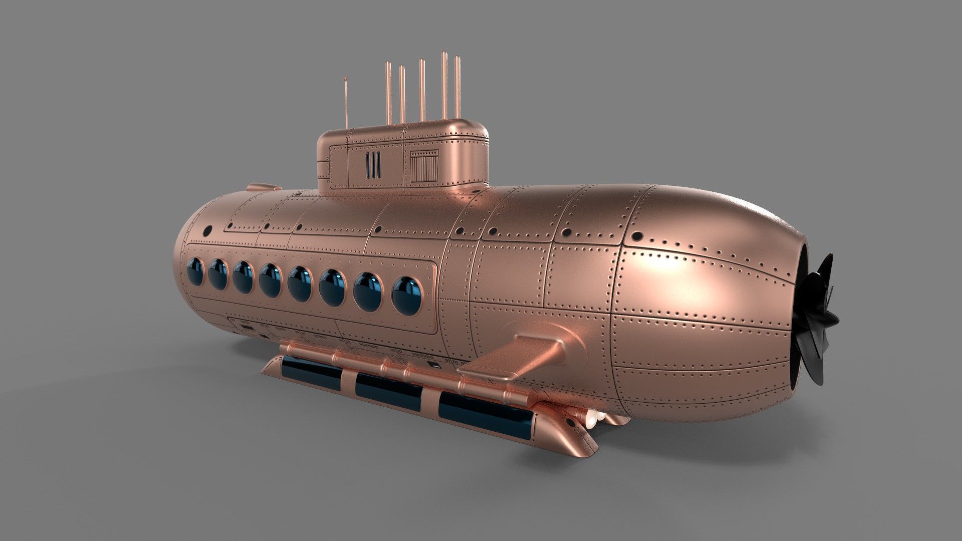 Tourist Submersible 3D model_2