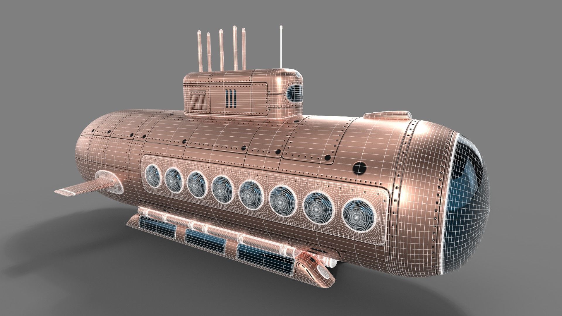 Tourist Submersible 3D model_13