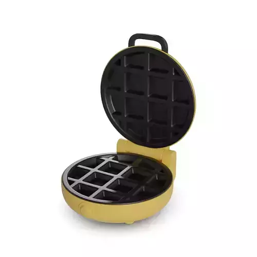 Waffle maker Low-poly 3D model