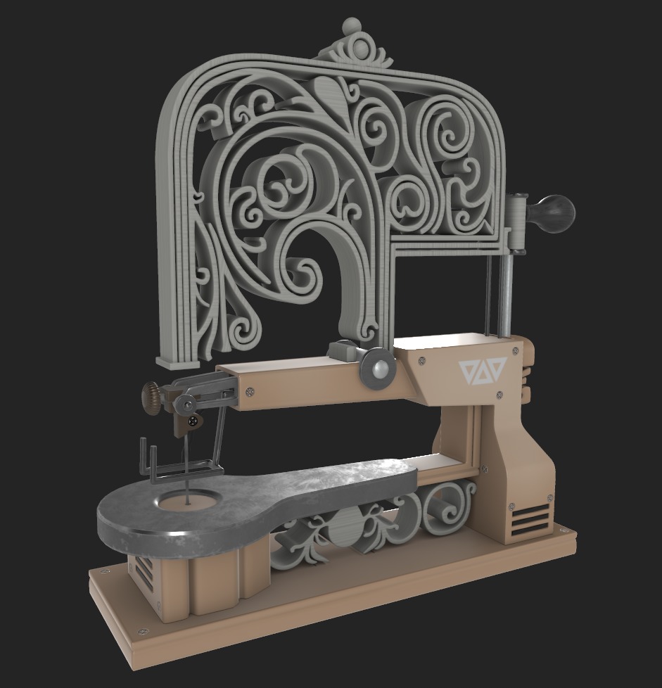 Scroll Saw 3D model_2