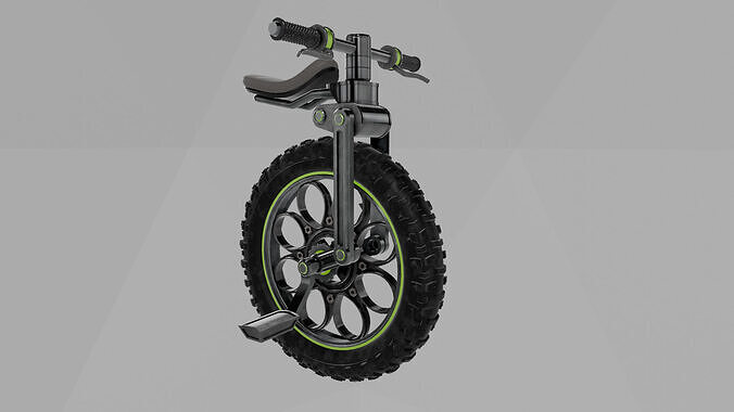 Off road Unicycle Low-poly 3D model