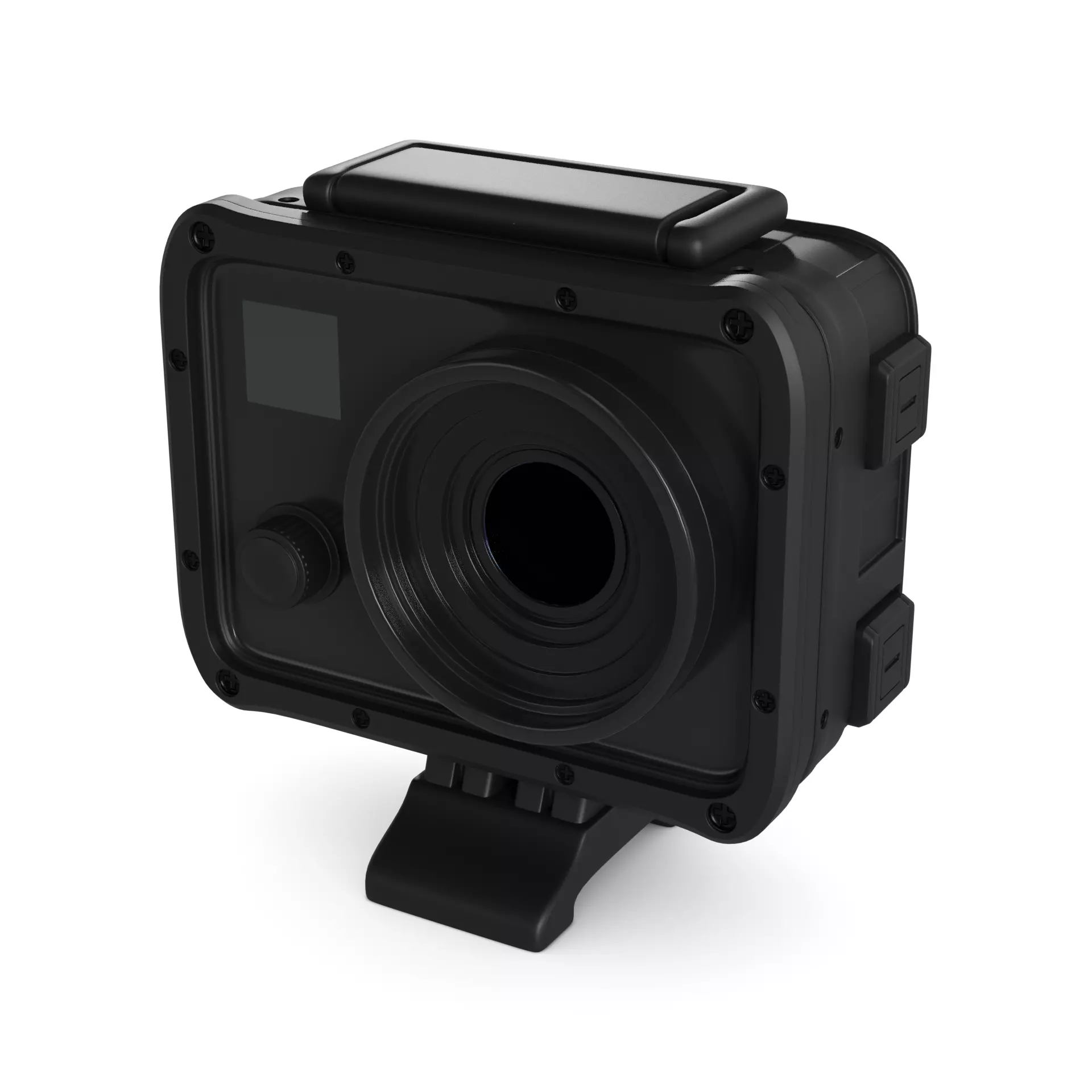 Action camera 3D model_0