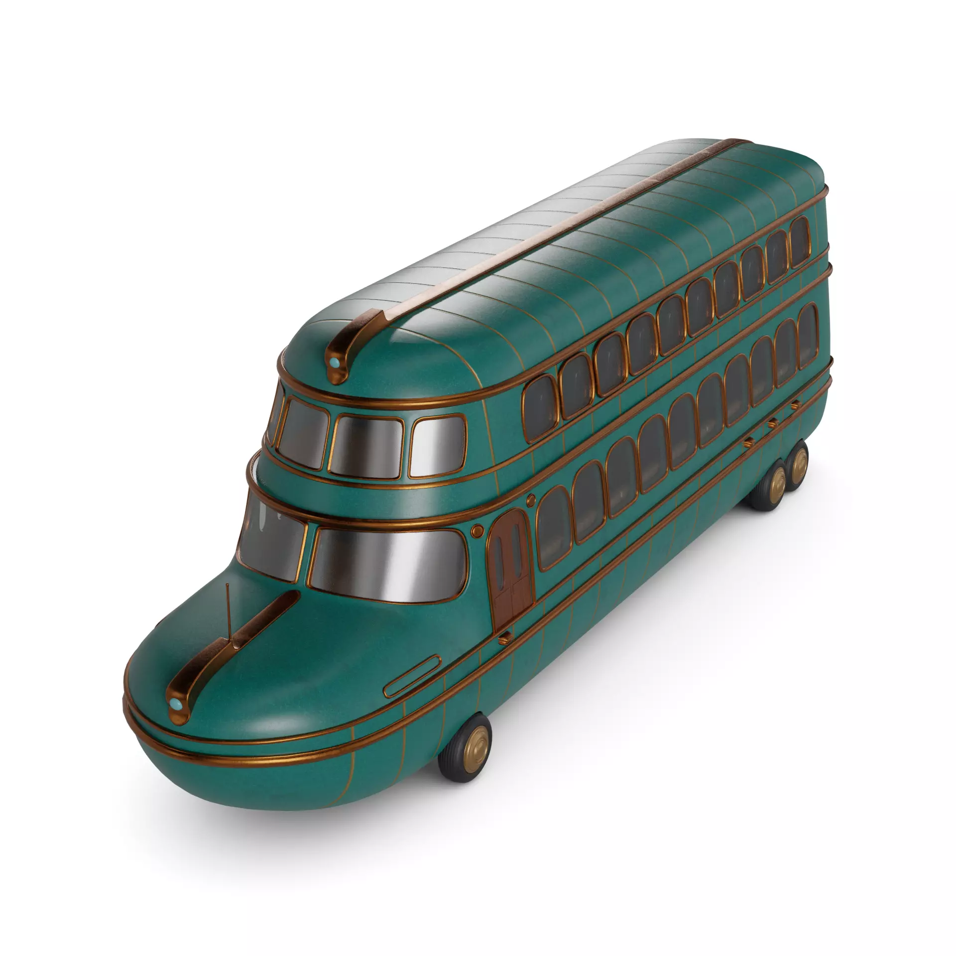 Amphibious Bus Free 3D model_0
