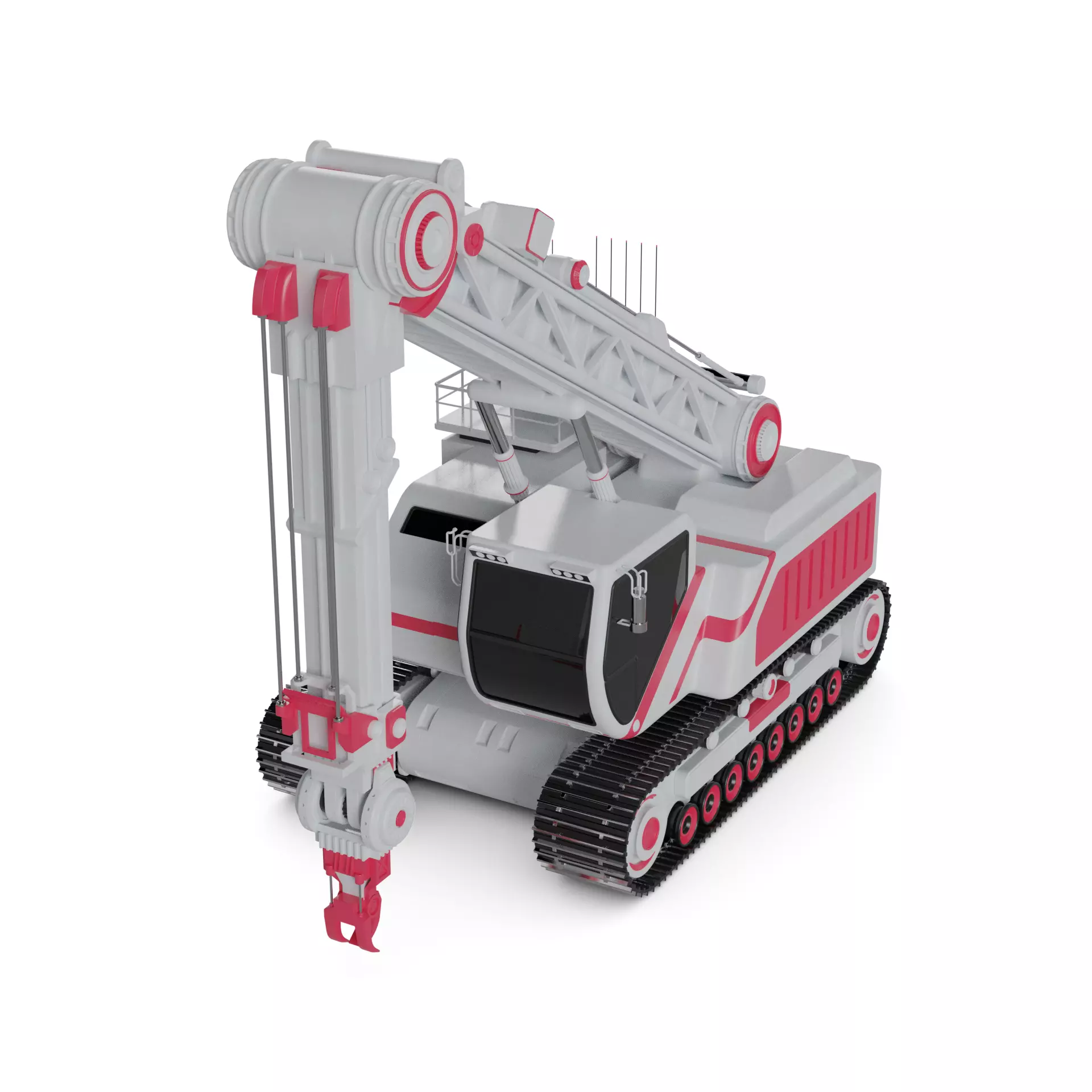 Snowcat Mounted Crane 3D model