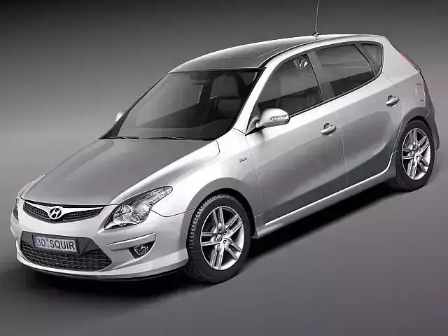 Hyundai i30 blue 2011