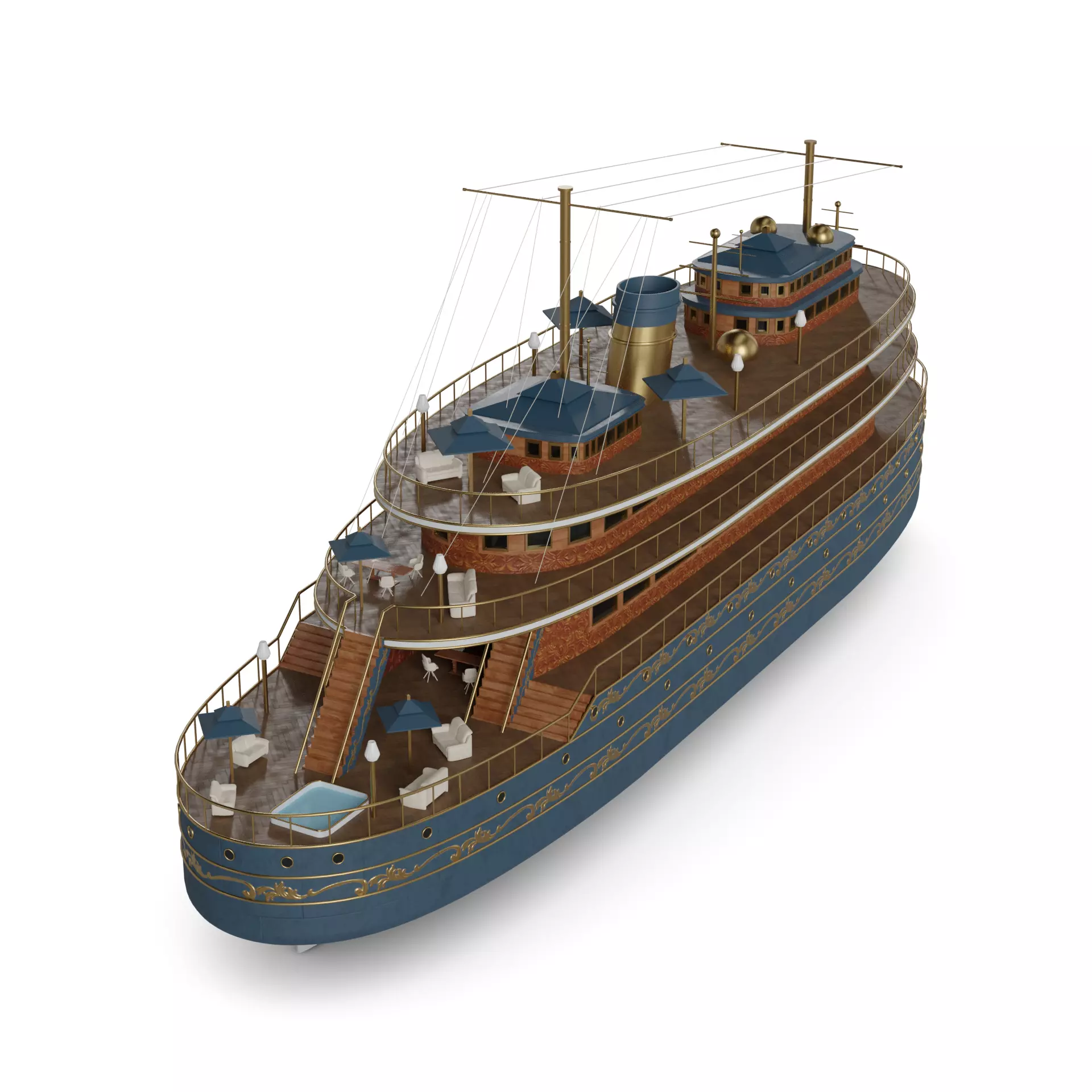 Luxury Liner 3D model_0