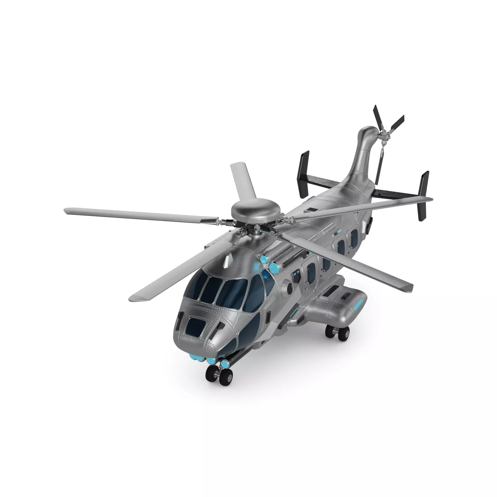 Heavy Lift Helicopter 3D model_0