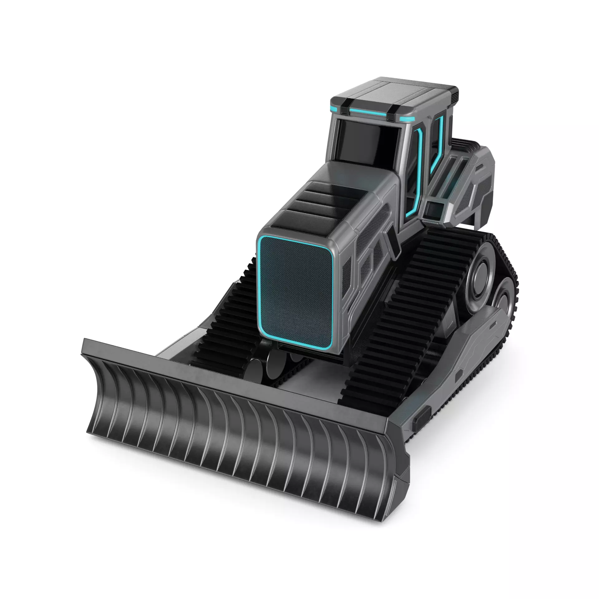 Bulldozer 3D model_0