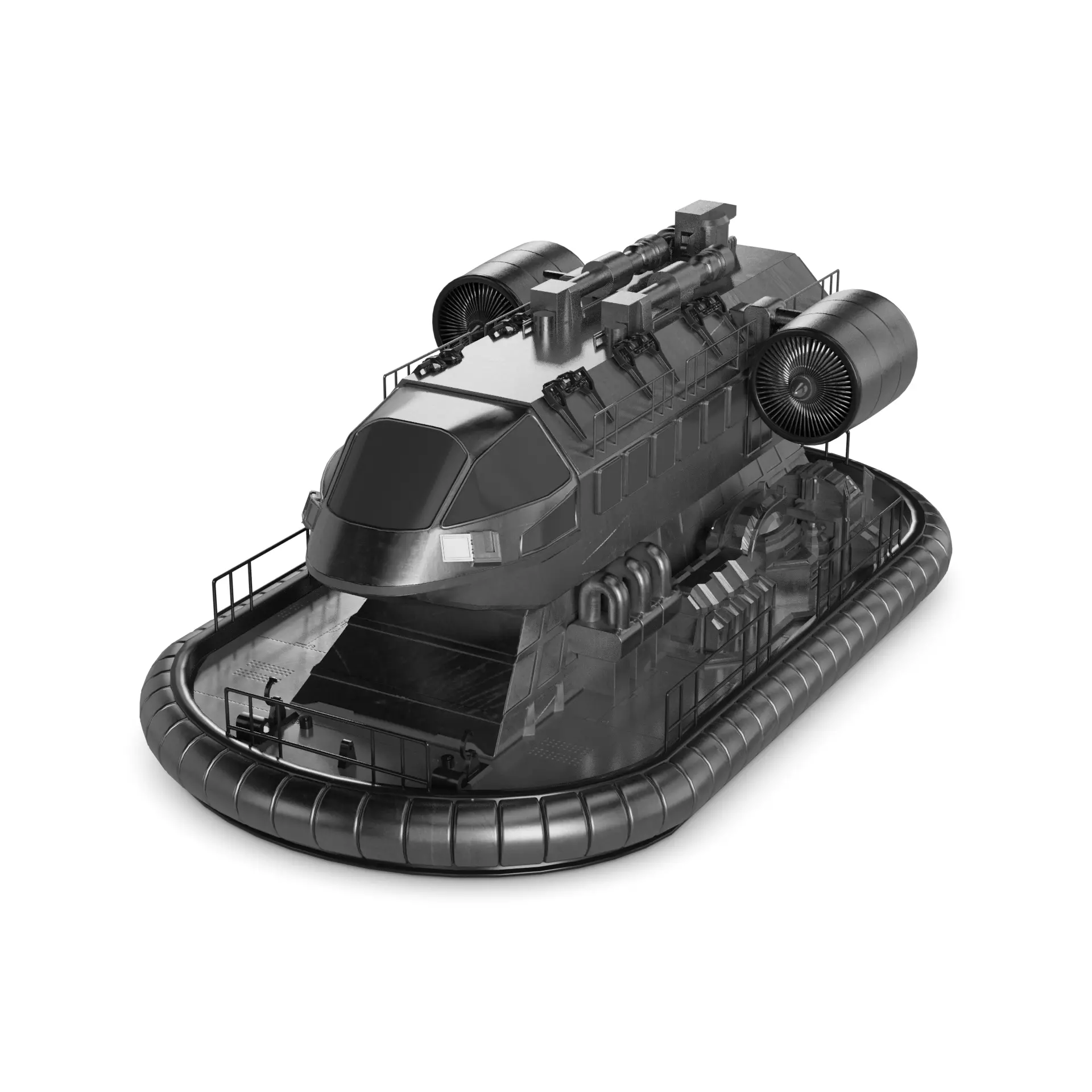 Hovercraft 3D model_0