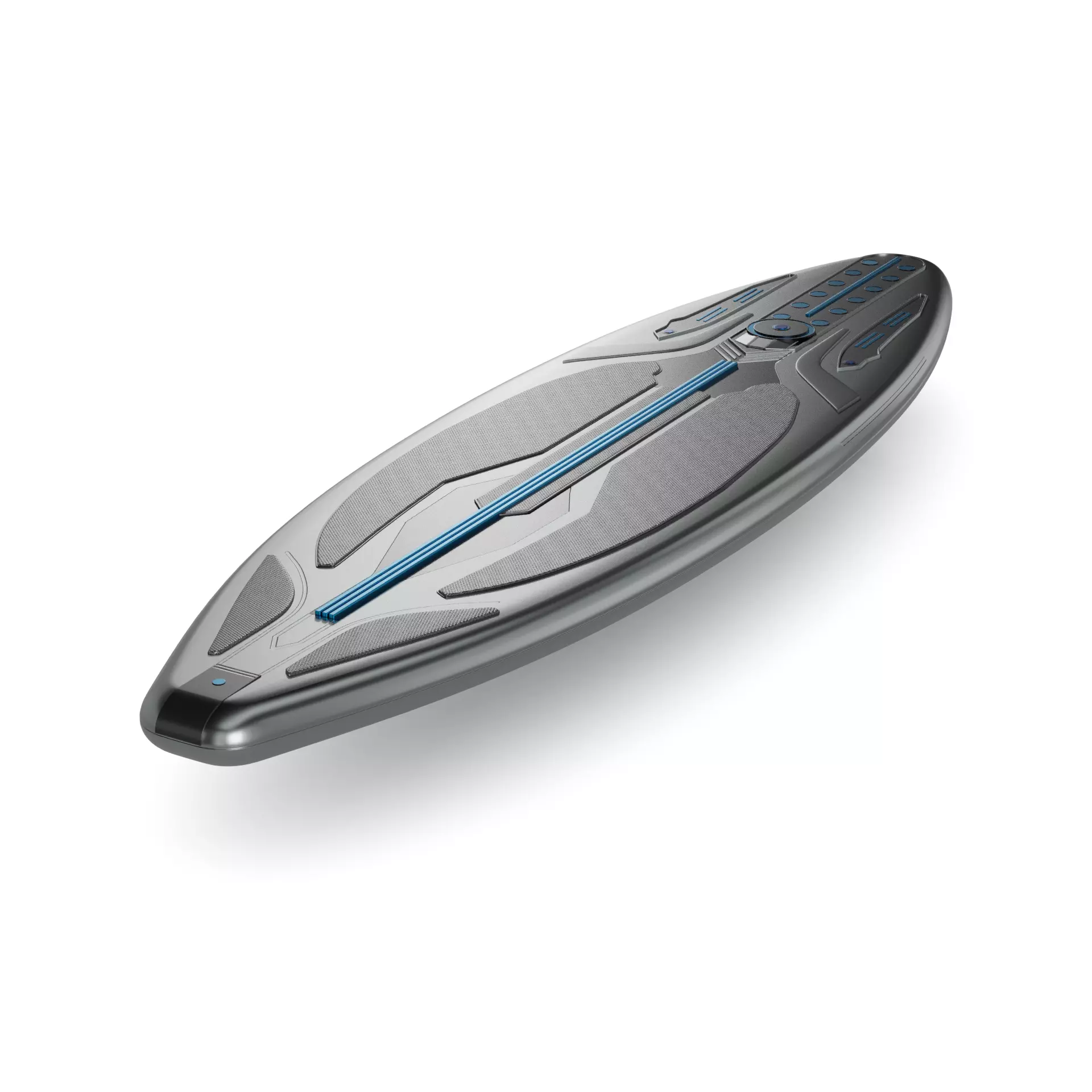 Electric Surfboard 3D model_0