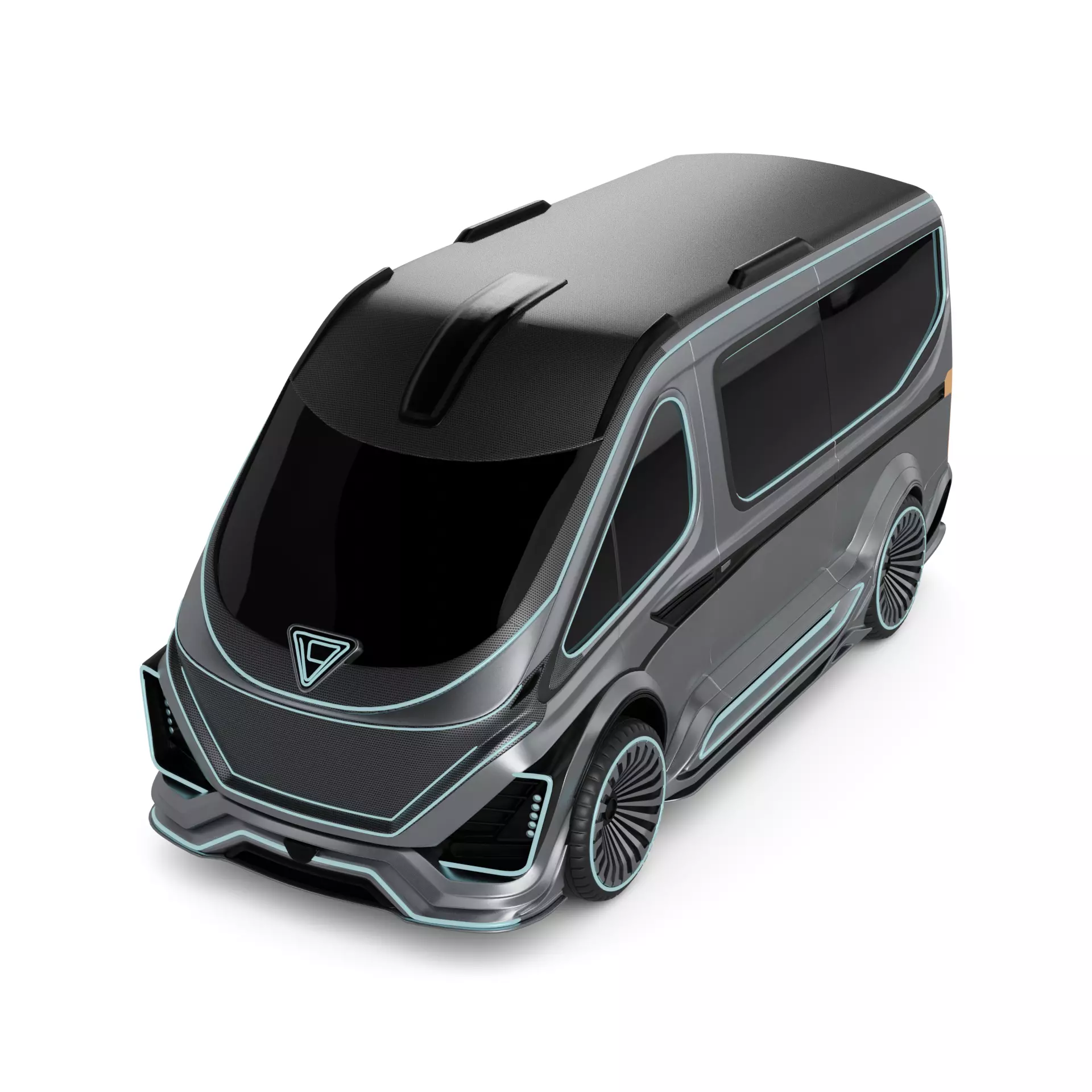 Passenger Van 3D model_0