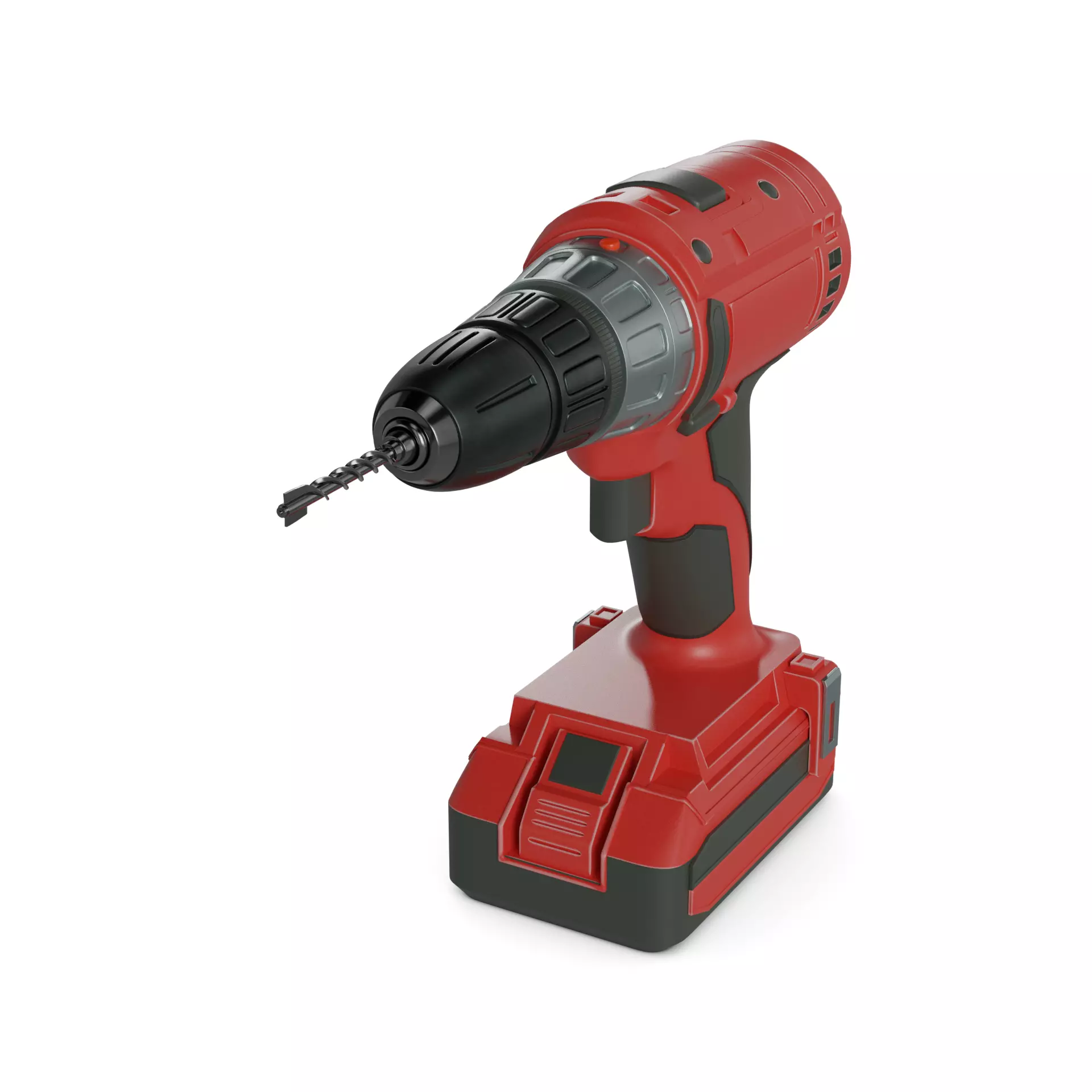 Corded Drill 3D model_0