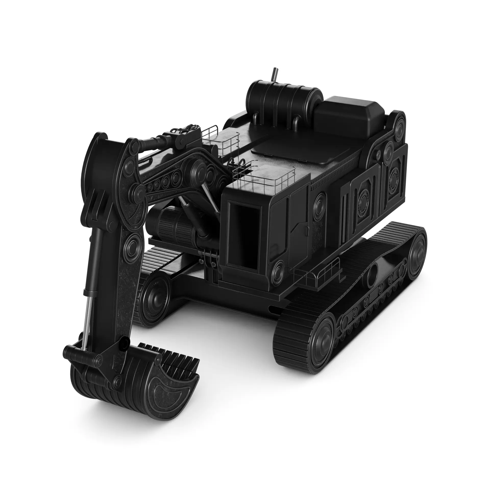 Excavator 3D model_3