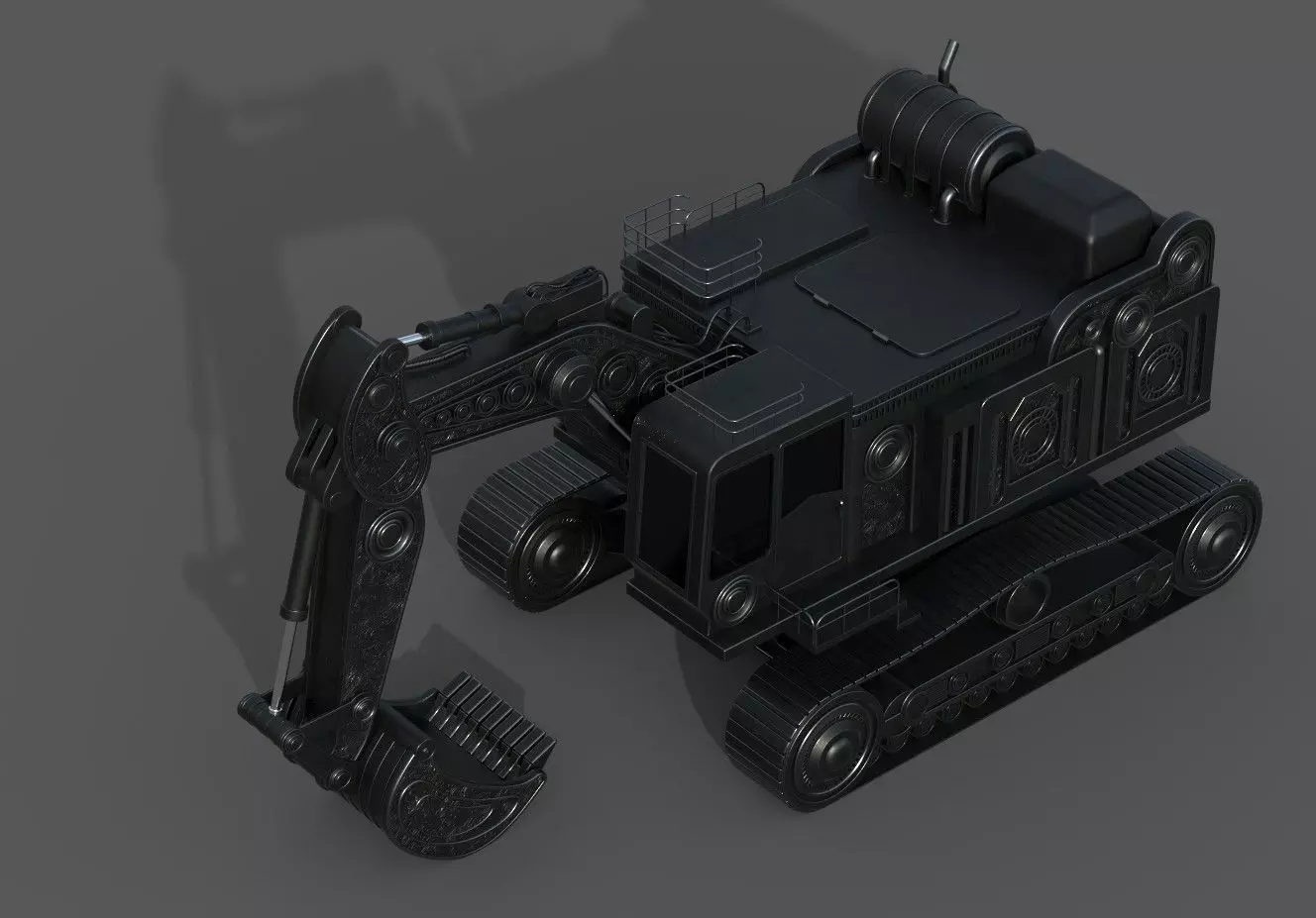 Excavator 3D model_2