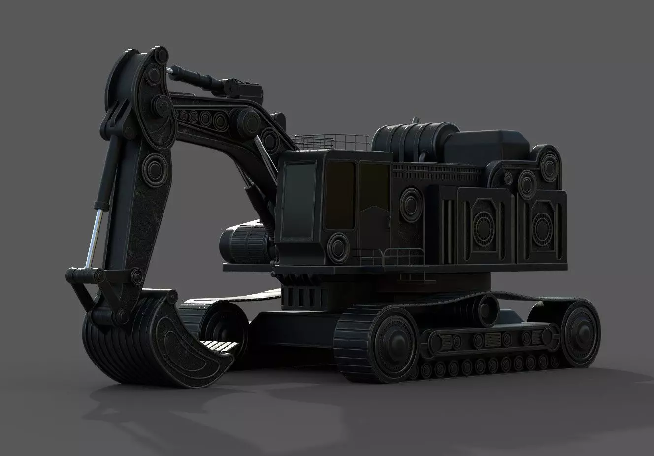 Excavator 3D model_1