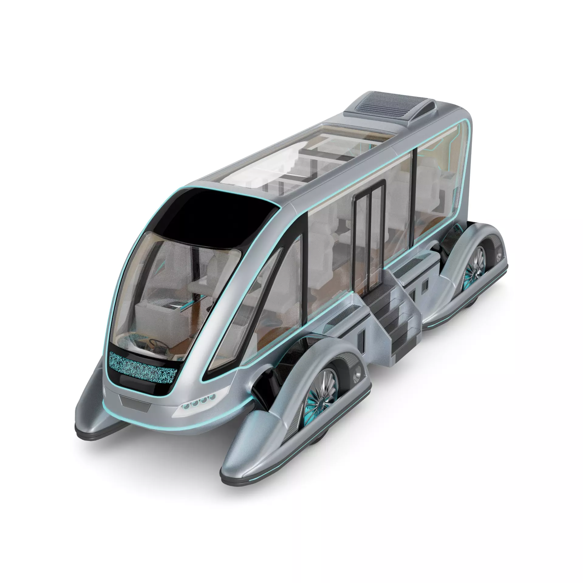 Amphibious Bus 3D model_0