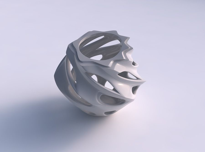 Vase spherical 2 with smooth cuts pimp up top