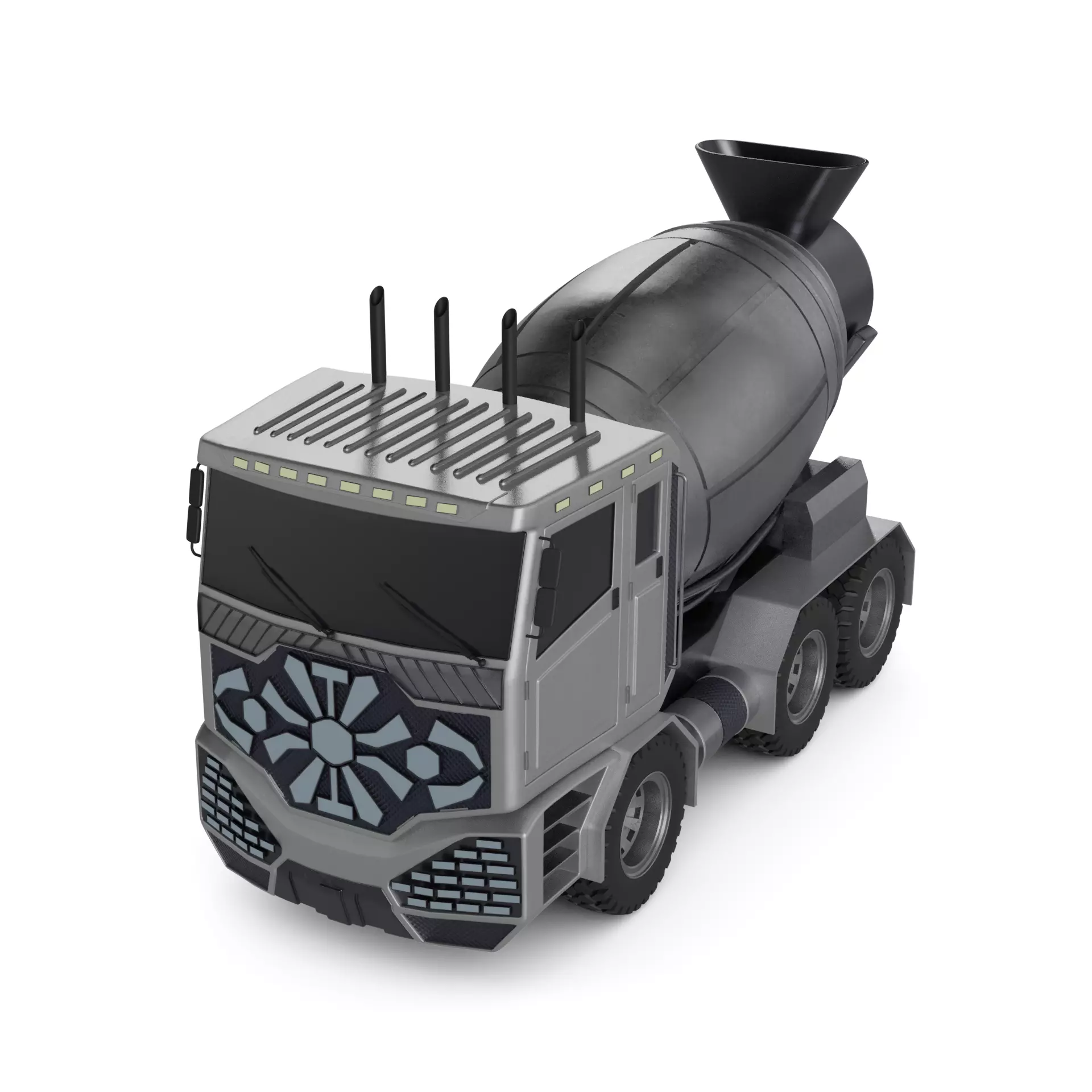 Concrete Mixer Truck 3D model_0