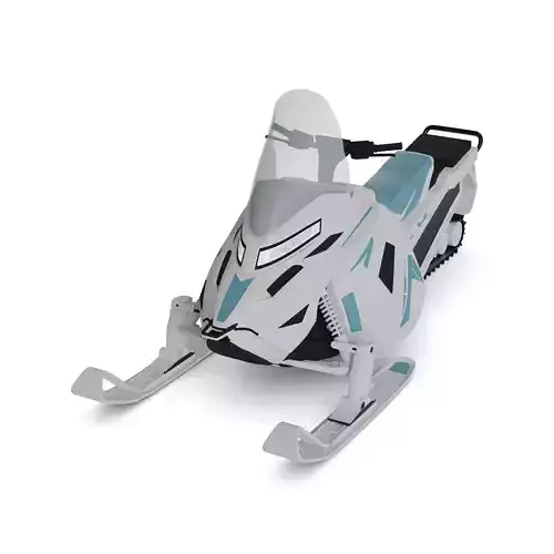 Snowmobile Fishing Shack