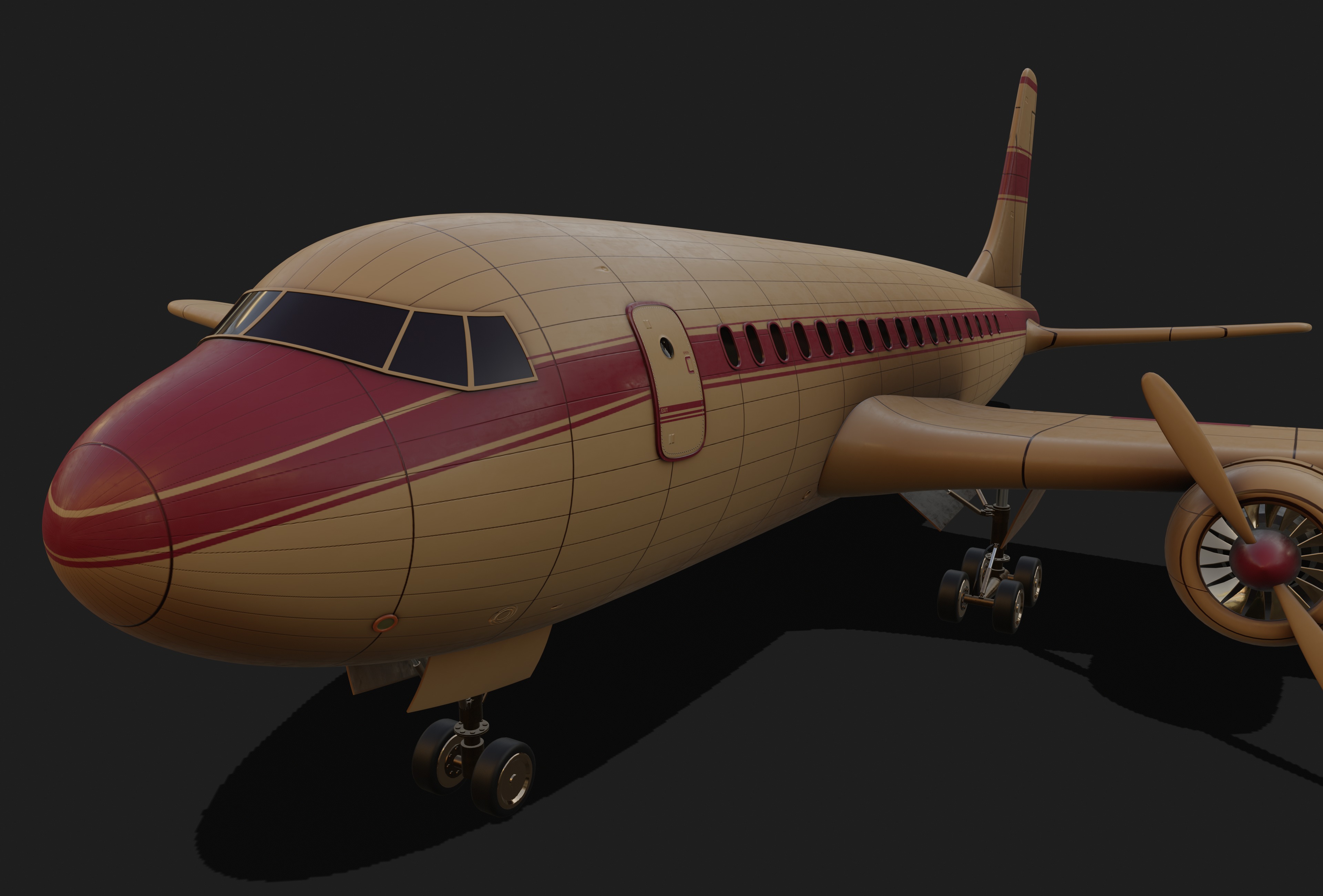 Commercial Airliner 3D model_2
