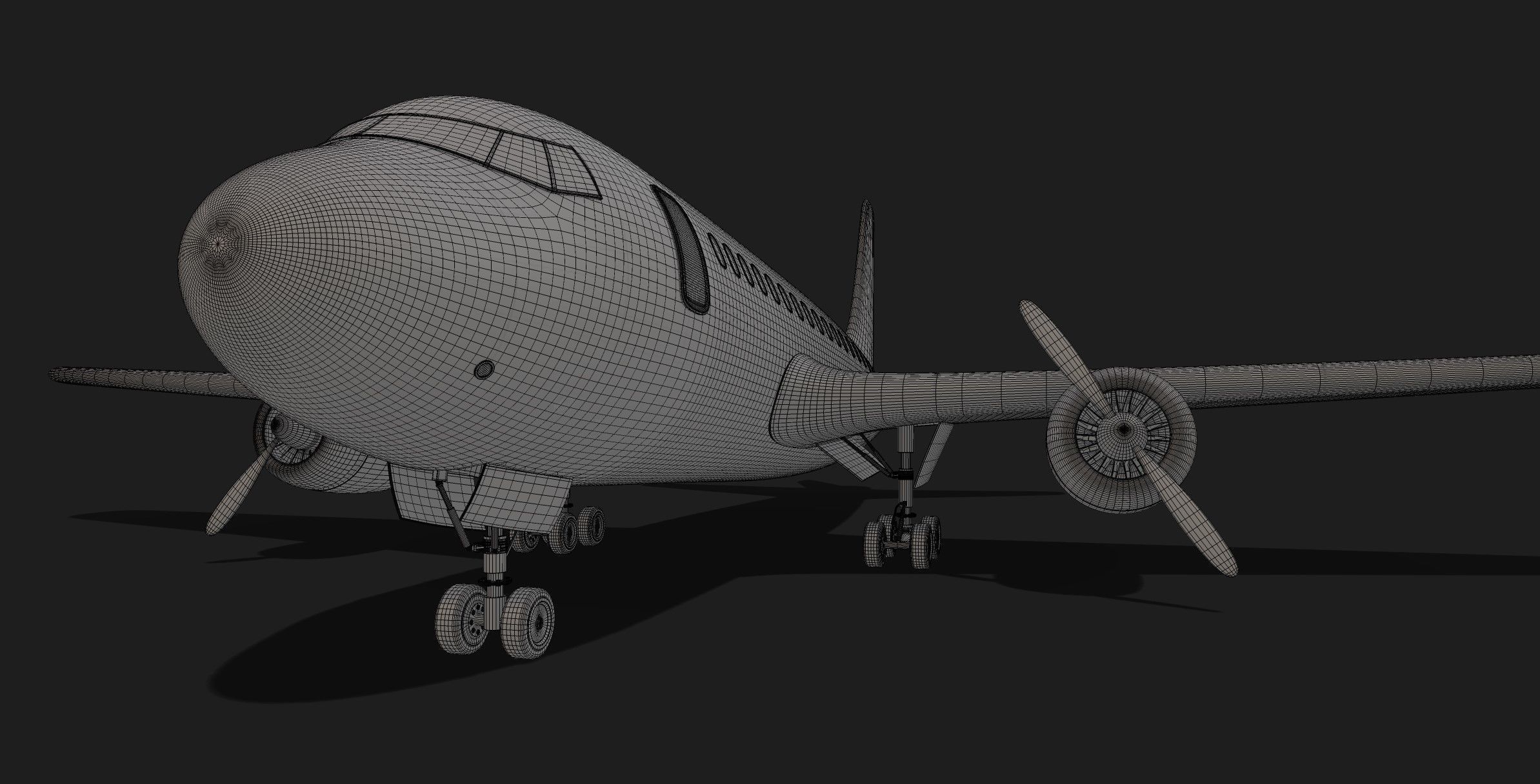 Commercial Airliner 3D model_3