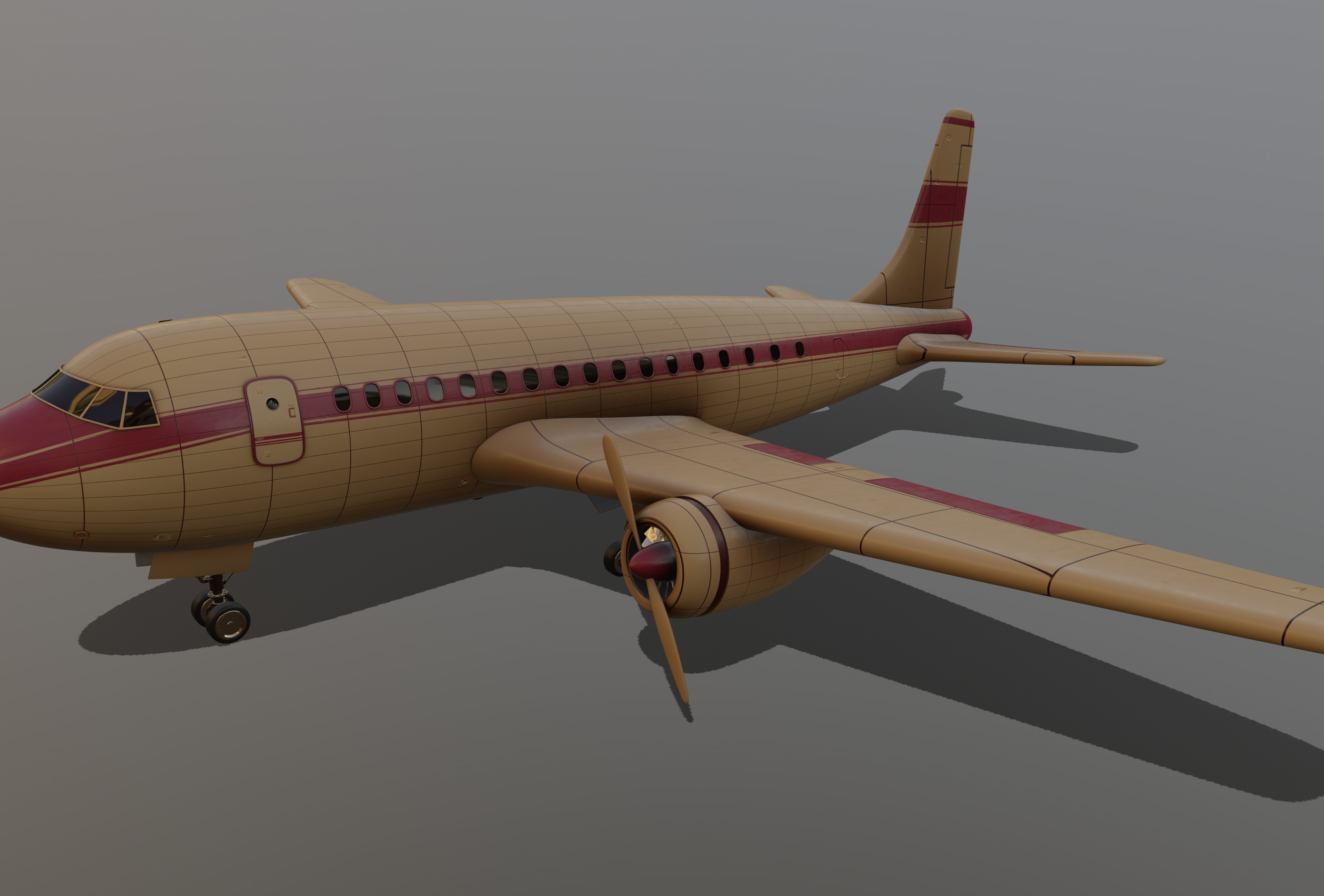 Commercial Airliner 3D model_9