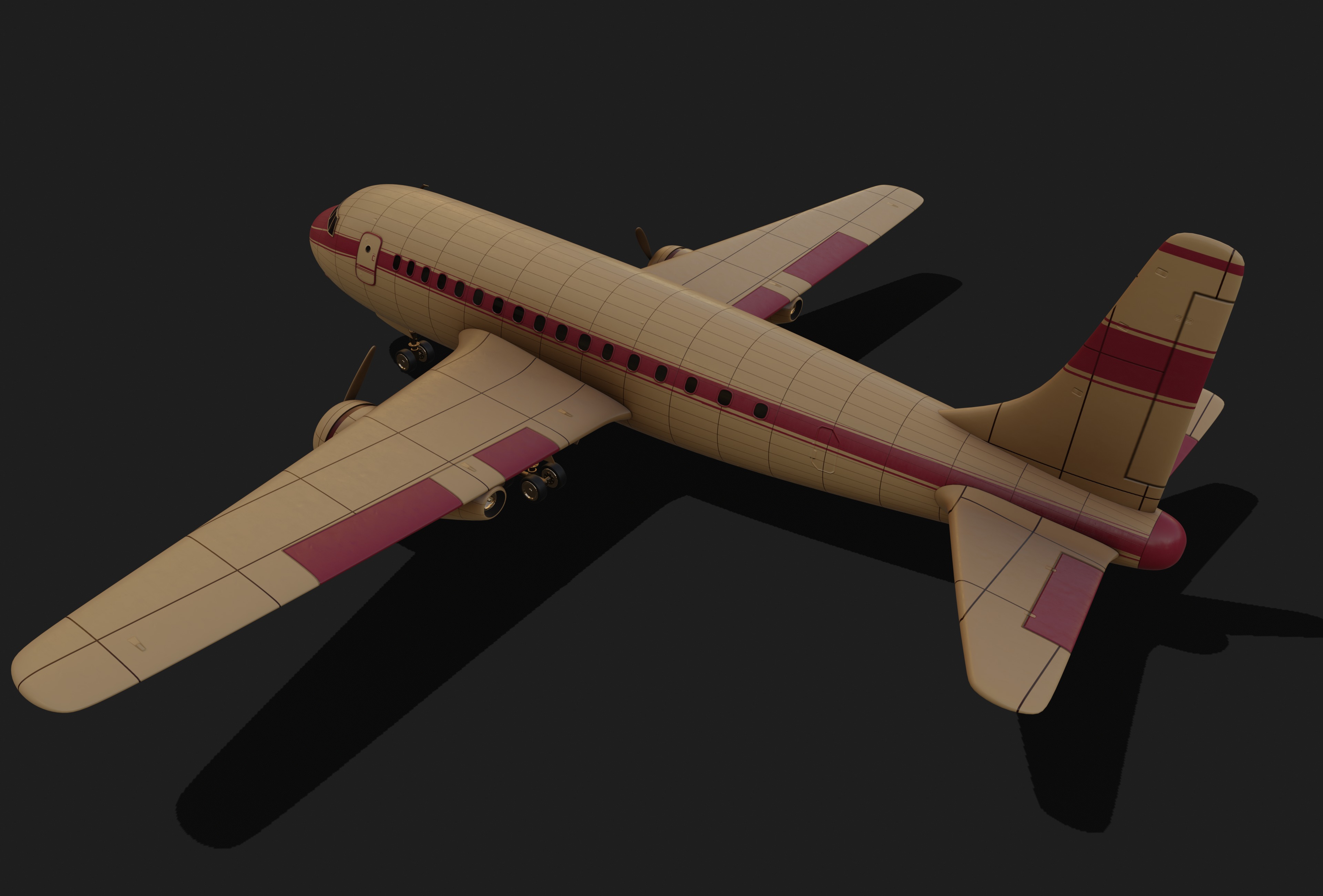 Commercial Airliner 3D model_4