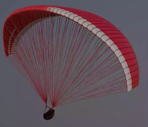 Unpowered Paraglider 3D model