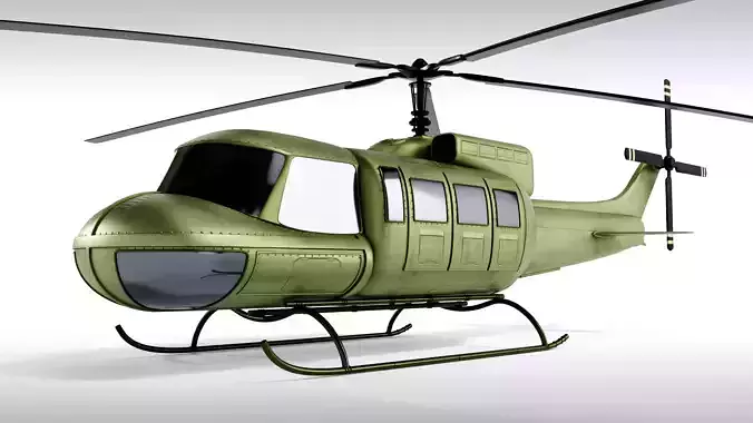 Medium Helicopter 3D model