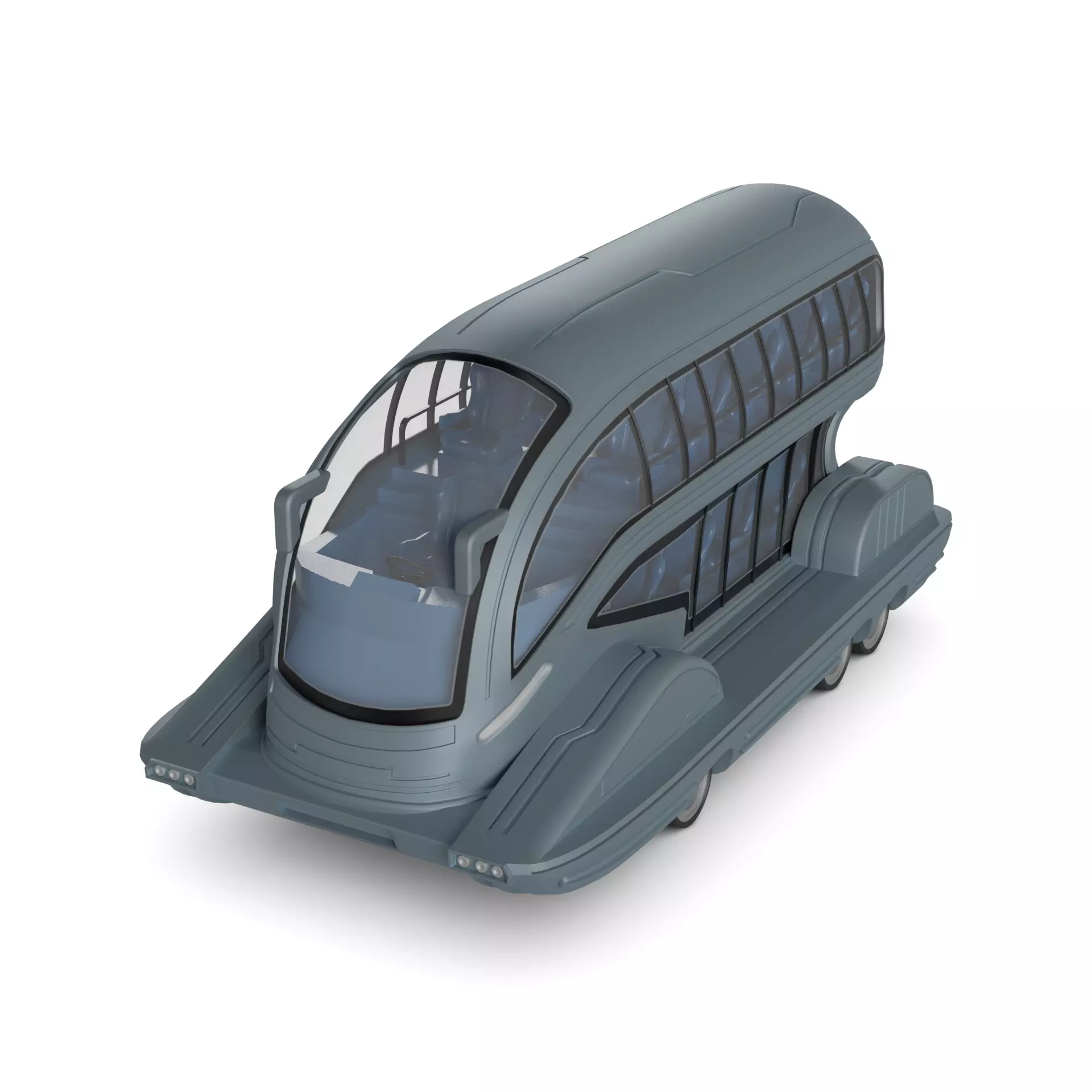 Amphibious Bus 3D model_0