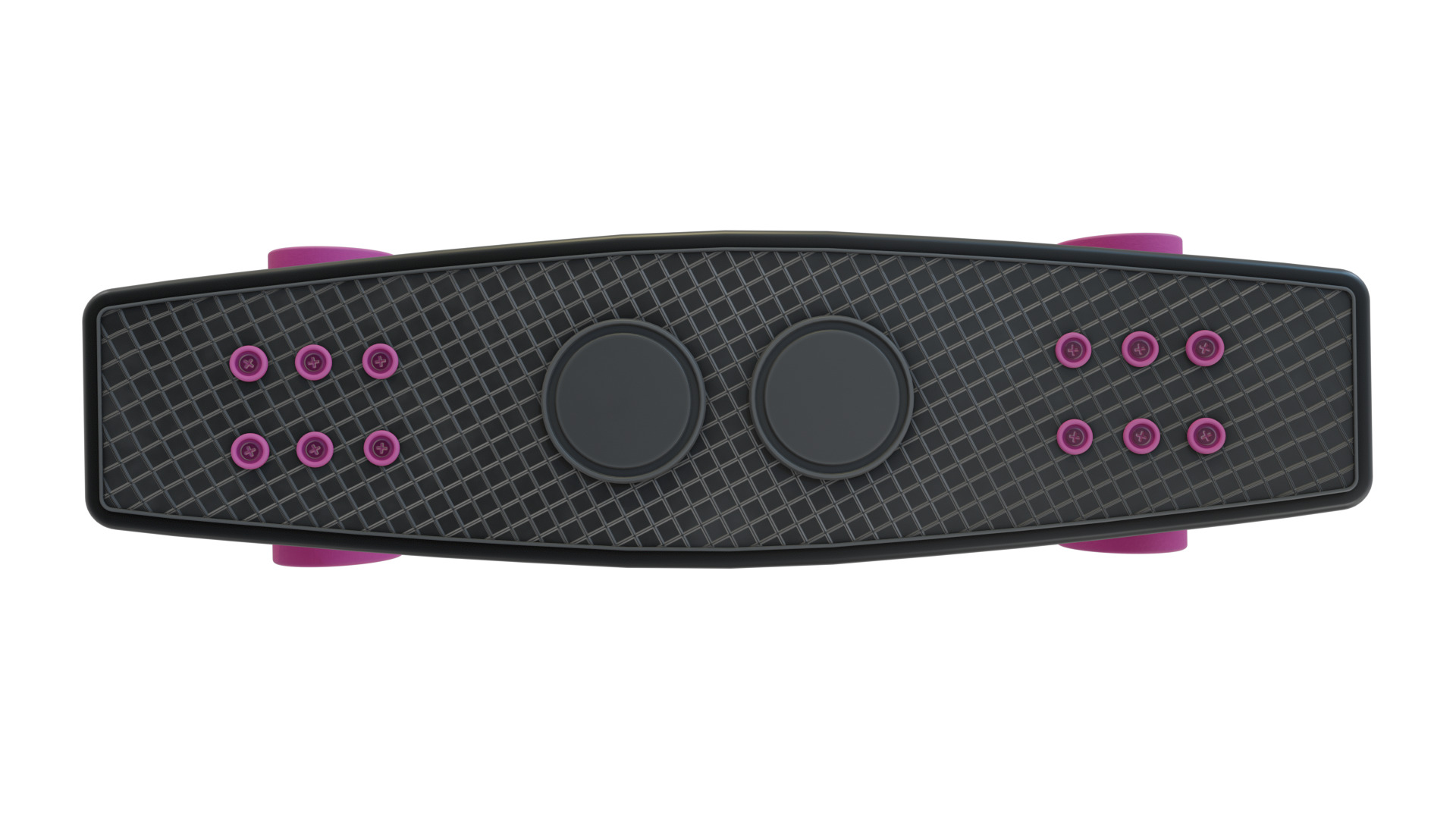 Penny Board Low-poly 3D model_2