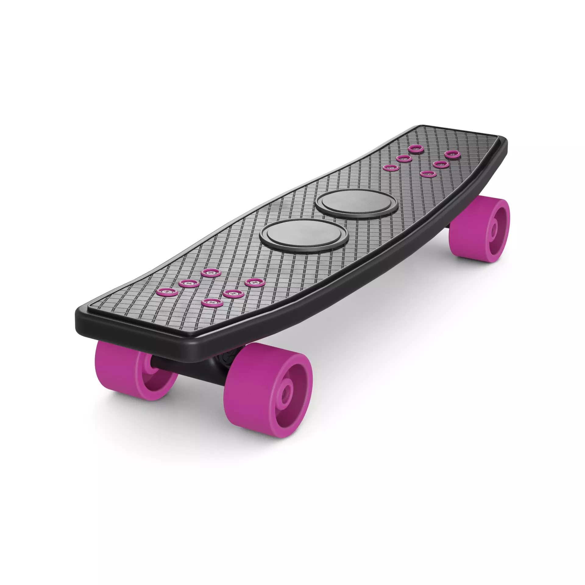 Penny Board Low-poly 3D model_0