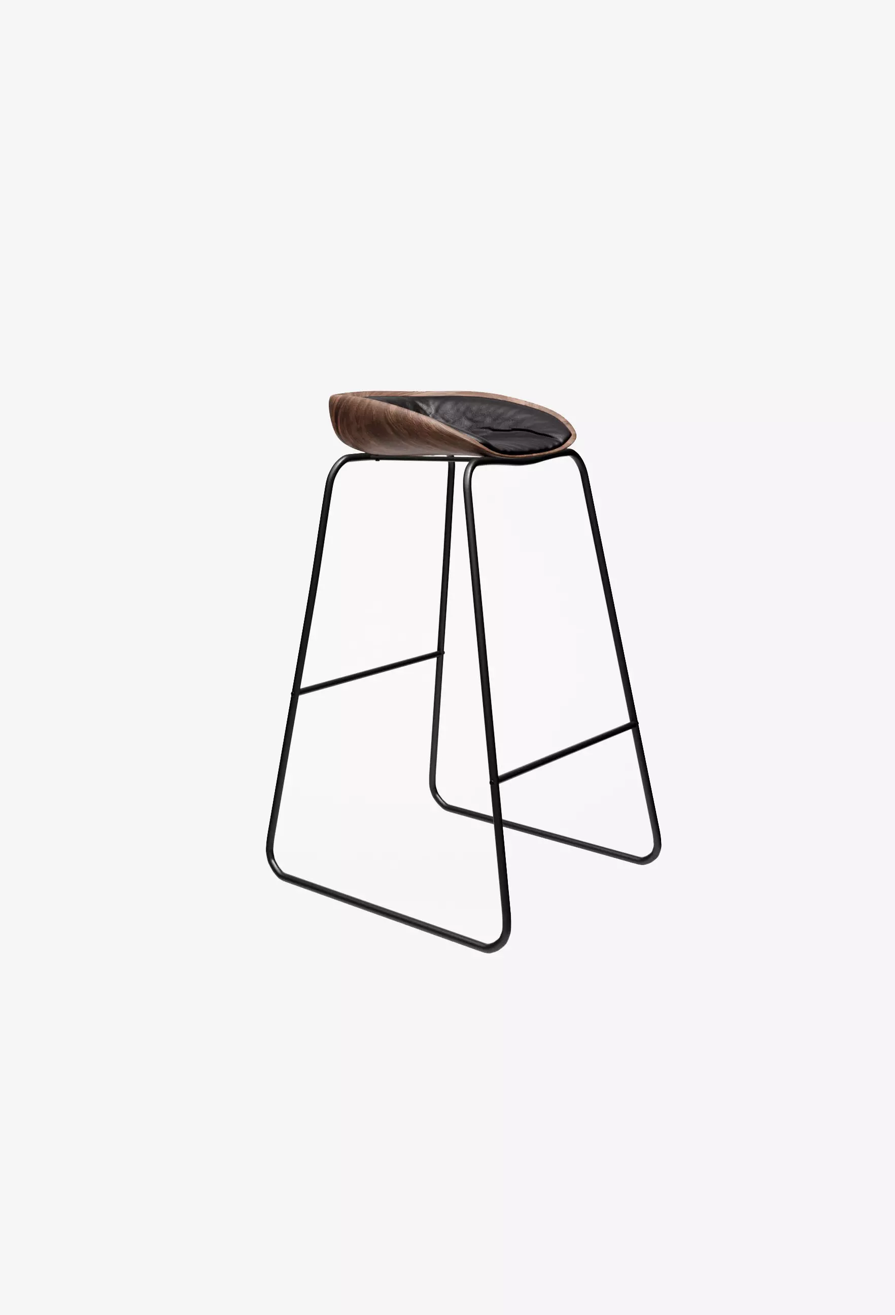 Leather Bar Chair Free 3D model