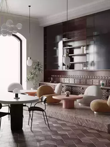 Commercial space 3D model
