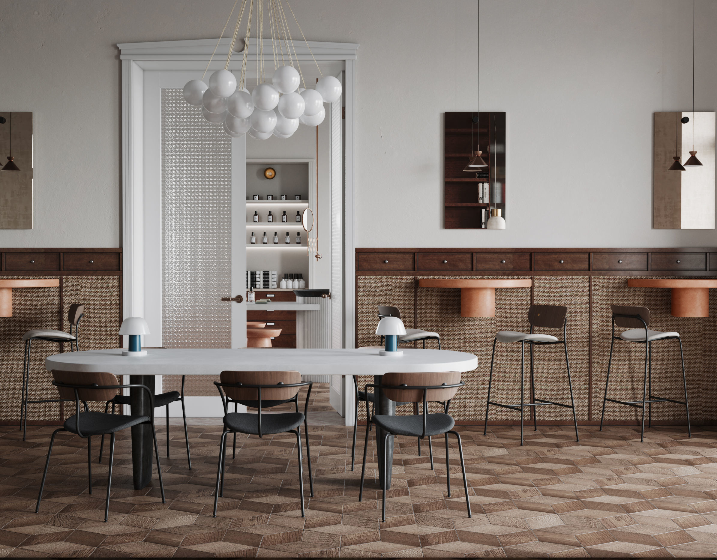 Commercial space 3D model_4