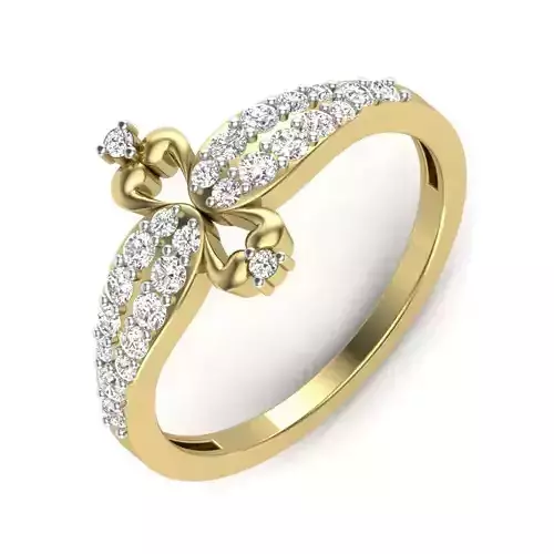Women Diamond Ring 3dm STL  Render Details - PR-265 DIA