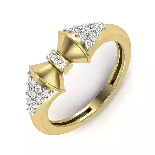 Women Diamond Ring 3dm STL  Render Details - PR-270 DIA 3D print model