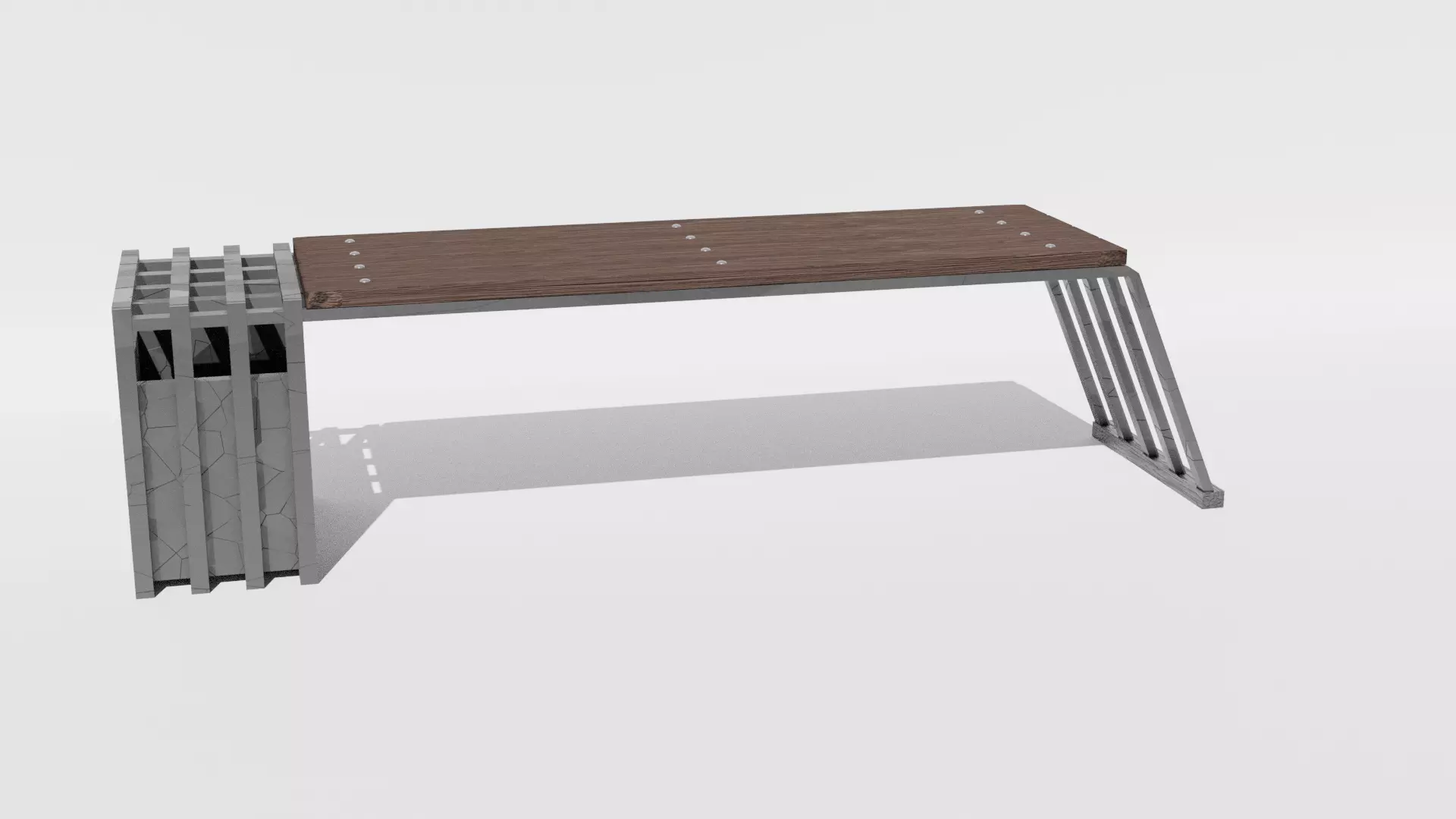 bench Free 3D model_0