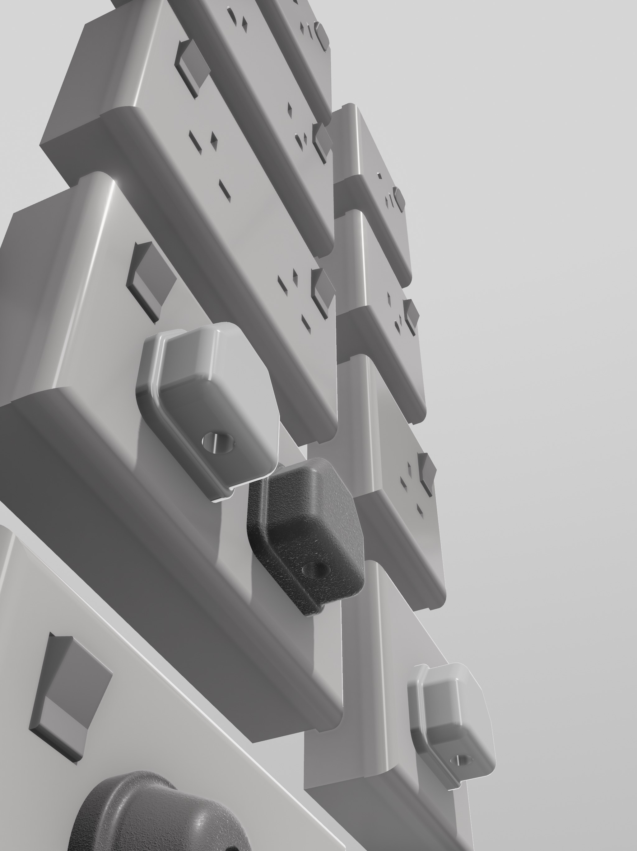 Diorama Electrical Plugs n Sockets x15 styles 3D print model_7