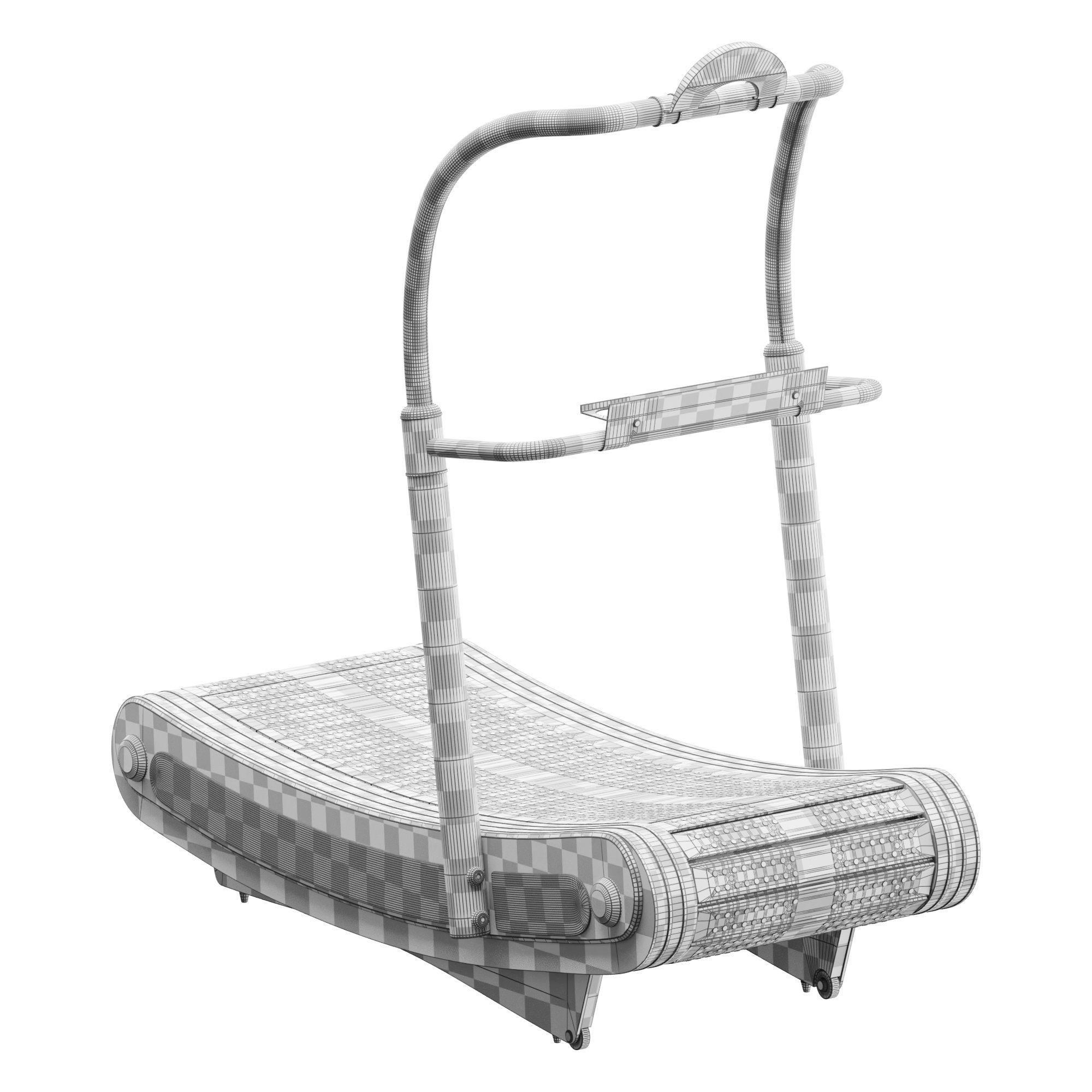 PENT IRENA Premium Curve Manual Treadmill 3D model_7