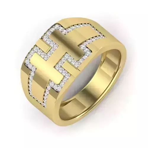 Women Diamond Ring 3dm STL  Render Details - PR-288 DIA