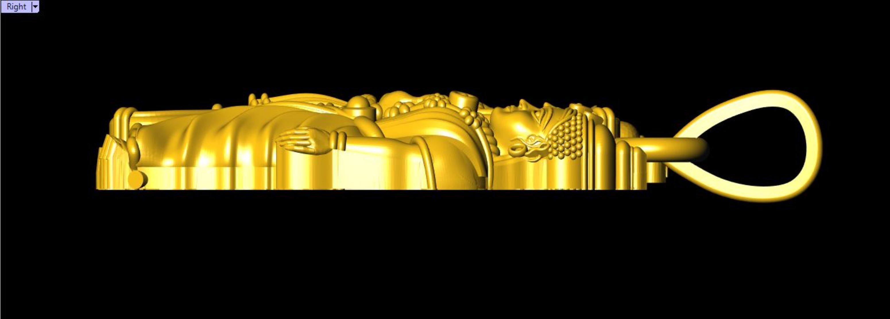 Sita Ram 3D Print Pendant File - 0046 3D print model_4